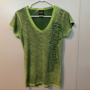 Harley Davidson New Castle Pennsylvania Rhinestones Shirt Size Small